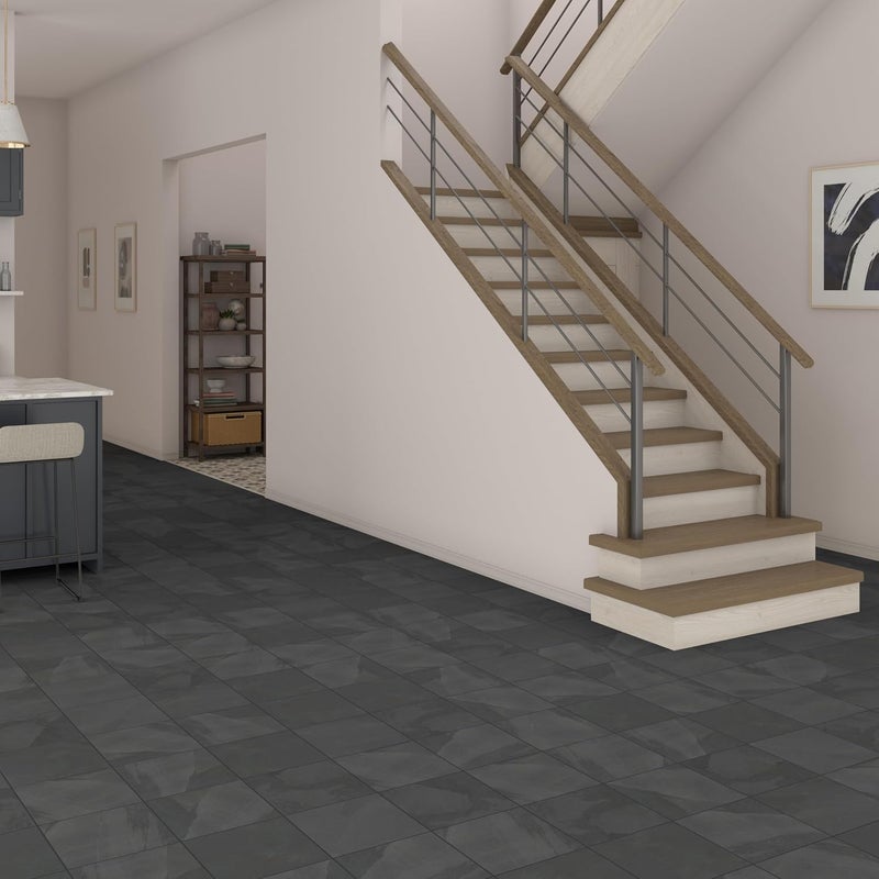 Daltile Natural Stone Slate 12" x 12" in Natural Cleft Brazil Black (6 PC per Carton) (5.82 SQFT per Carton) - Image 5